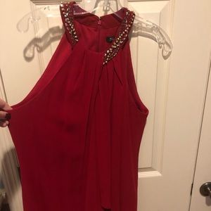 Red cocktail dress